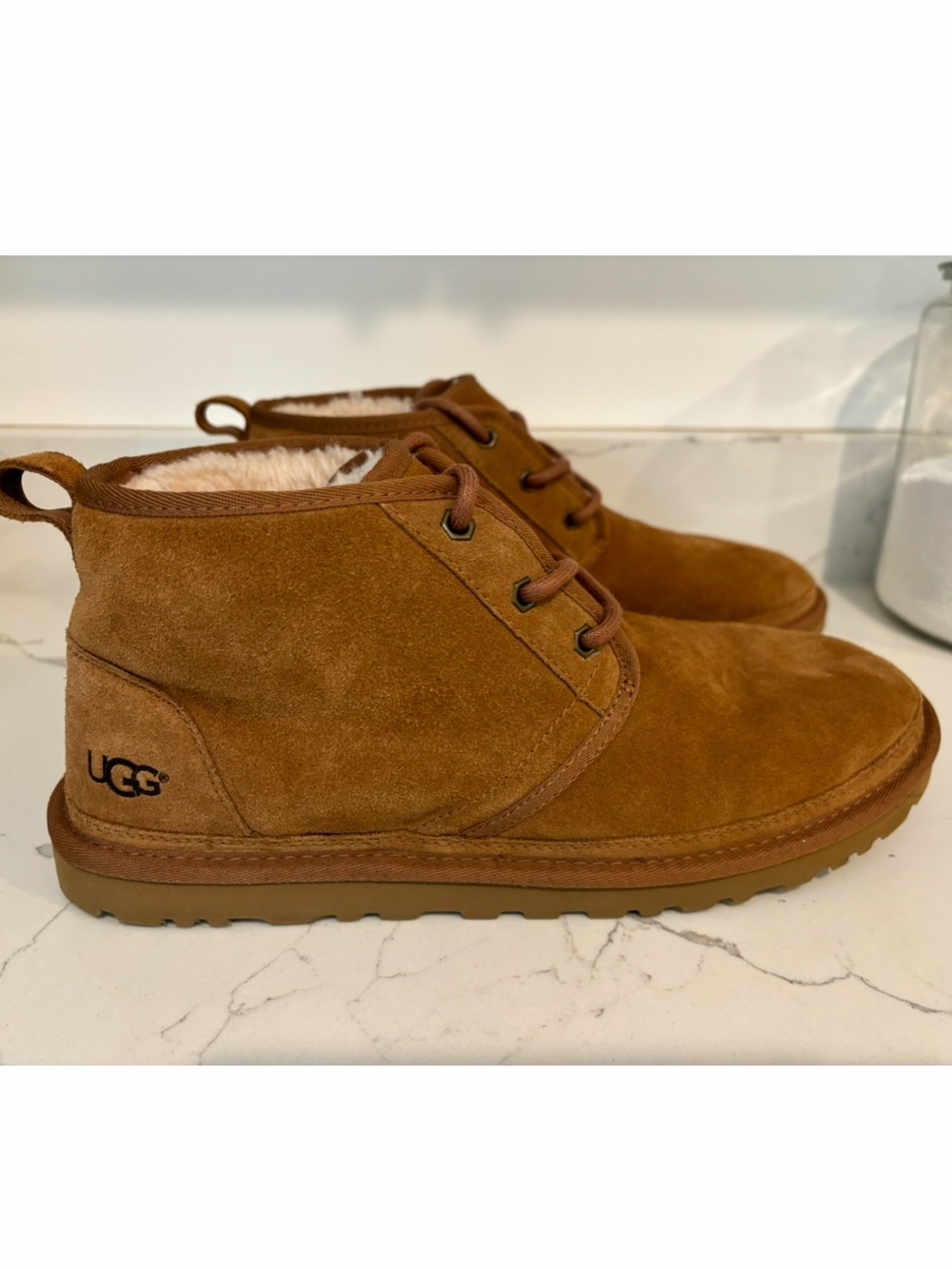 UGG Neumel Chukka Boots in Chestnut Suede Mens Size 11 Lace Up Casual